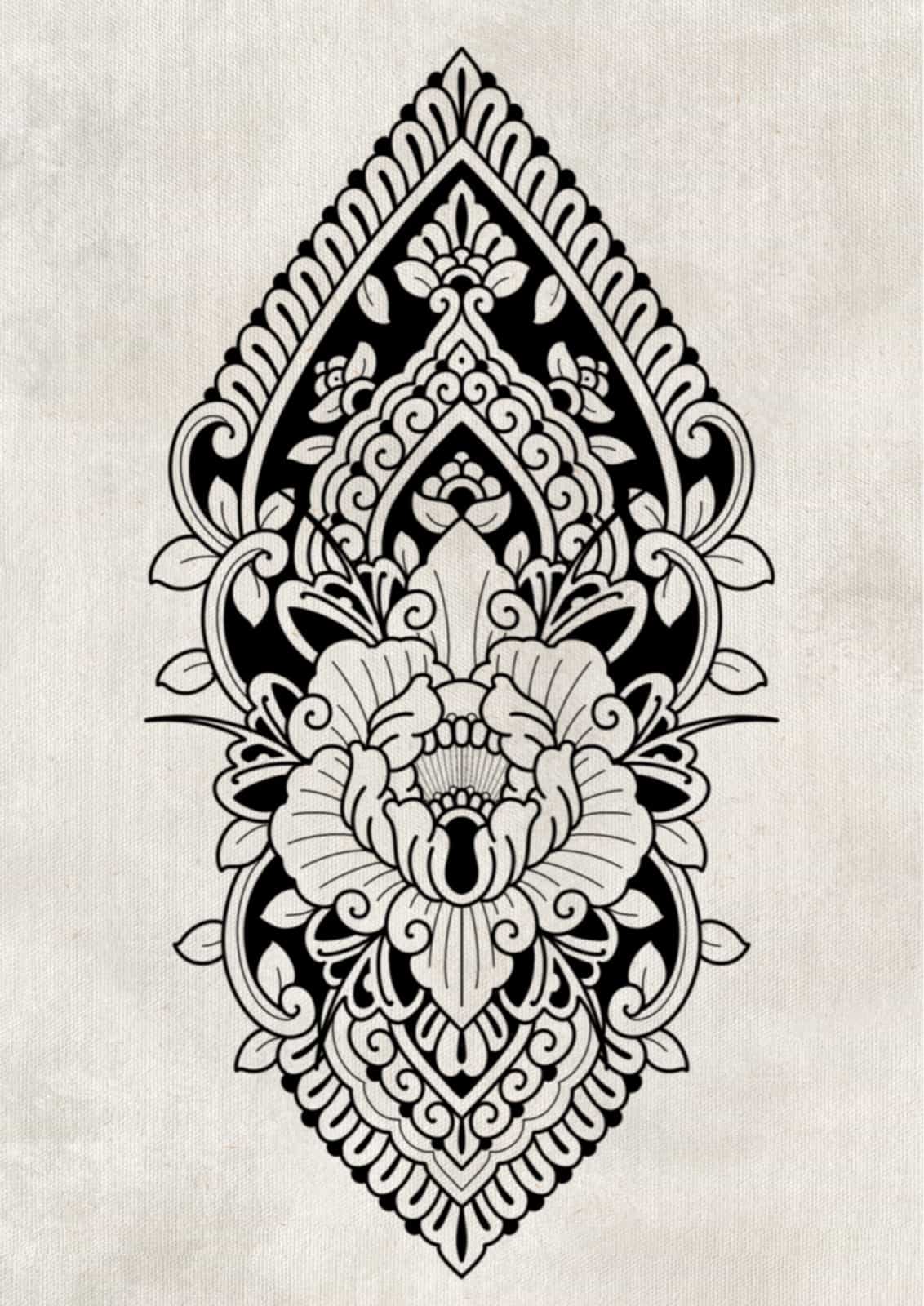 Projet bras (face extérieur) ornemental 2