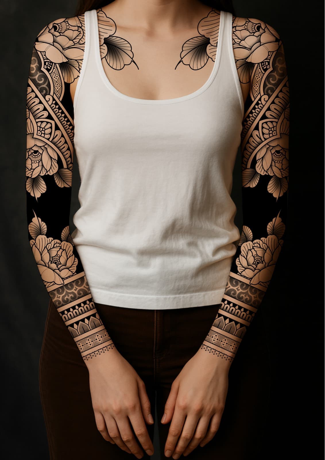 Bras complet ornemental /black
