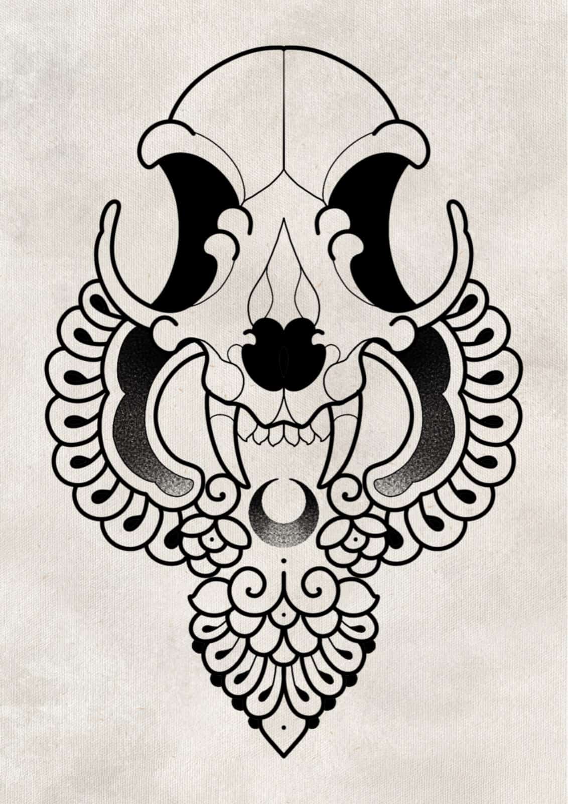 Flash ornemental/skull