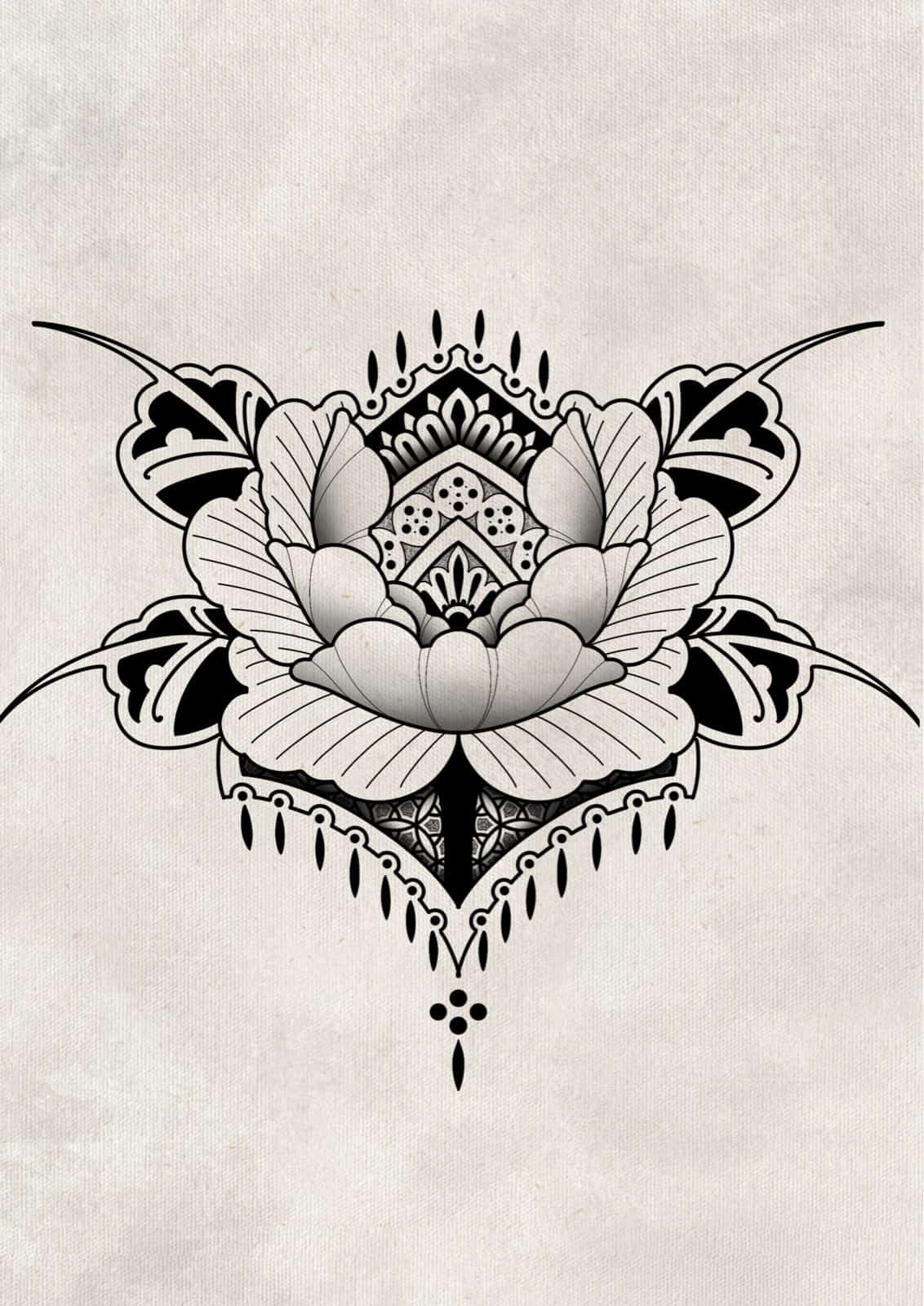 Flash pivoine/ornemental