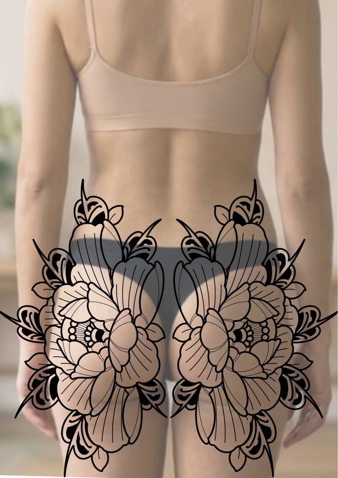 Flash pivoine Fesses 2