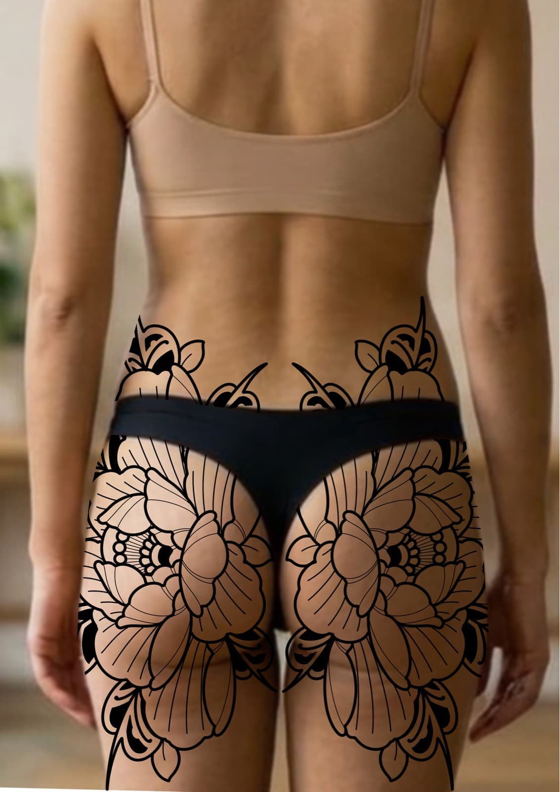 Flash pivoine Fesses 4