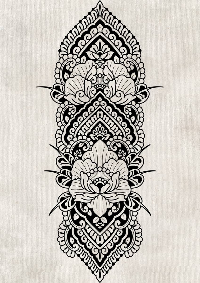 Projet jambe (face avant) Ornemental 2