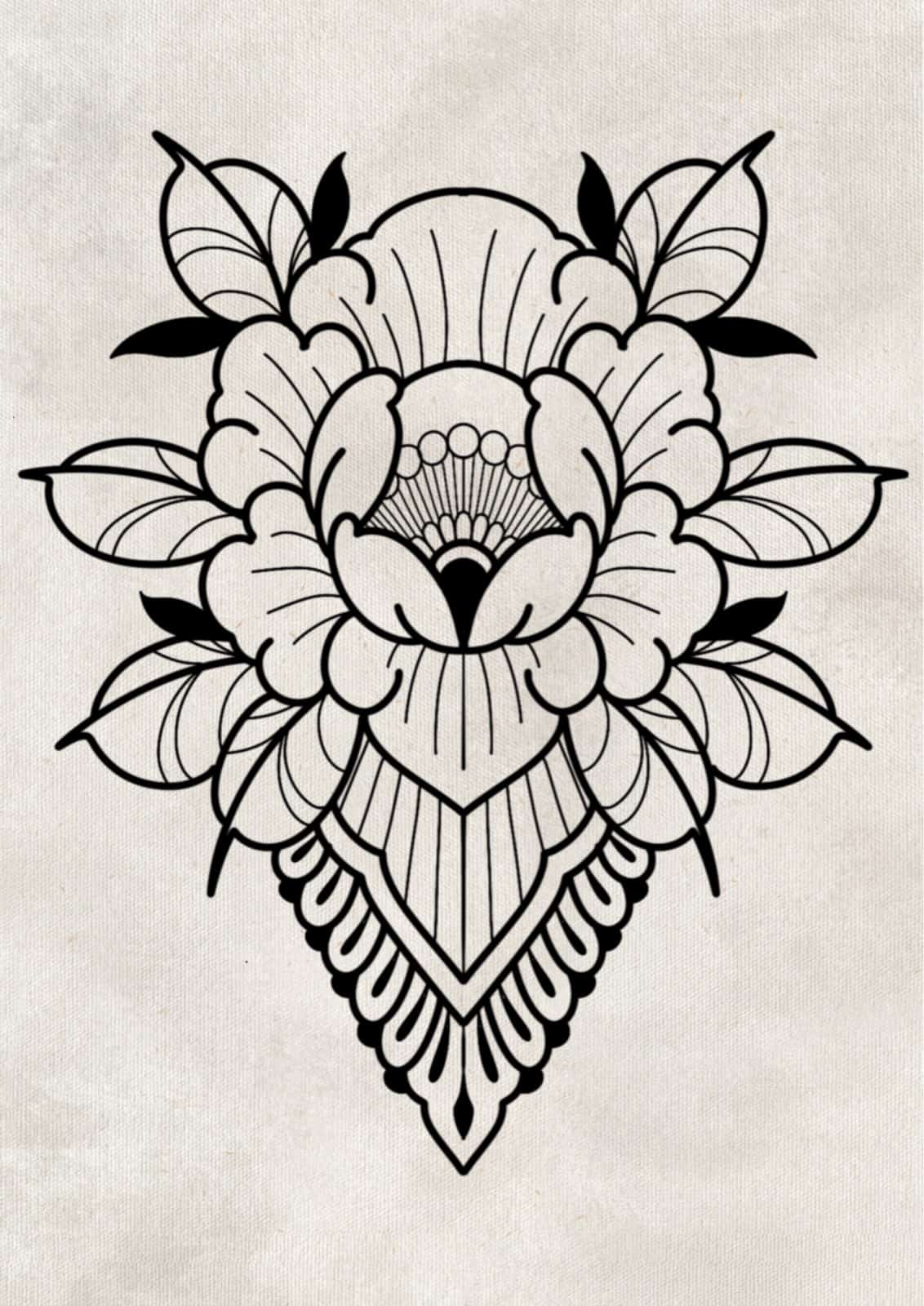 Flash pivoine/ornemental