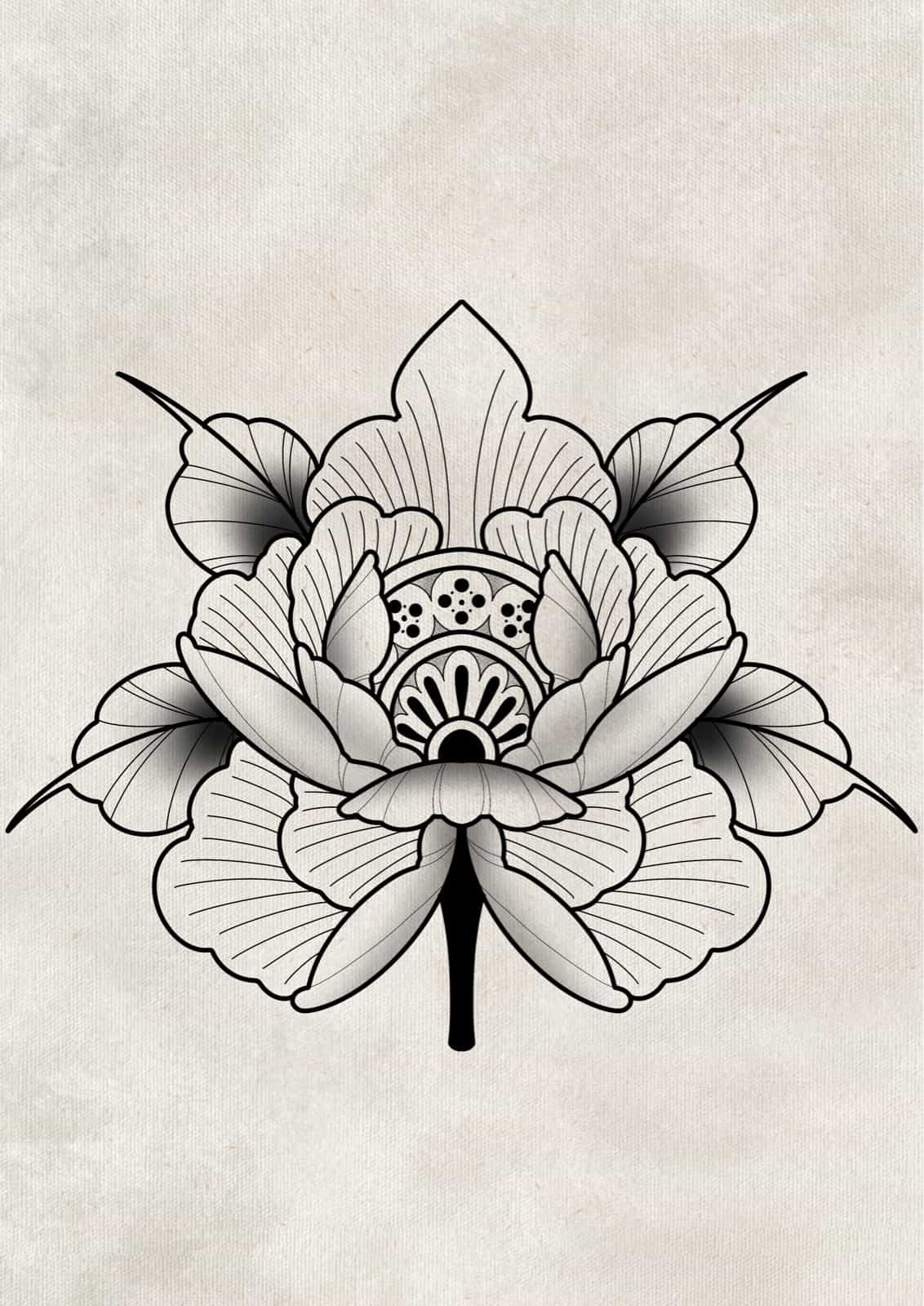 Flash pivoine/ornemental