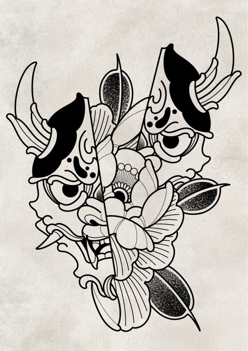 Flash pivoine/hannya