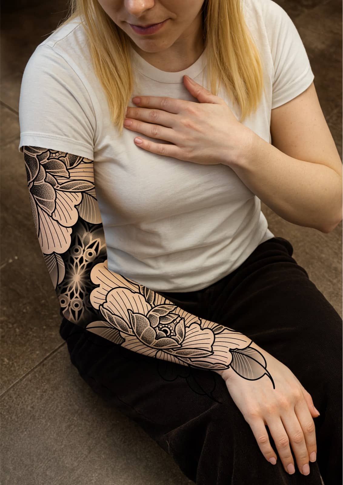 Projet bras floral/mandala